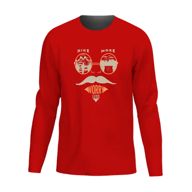 Hike More Worry Less Men Long Sleeve Shirt